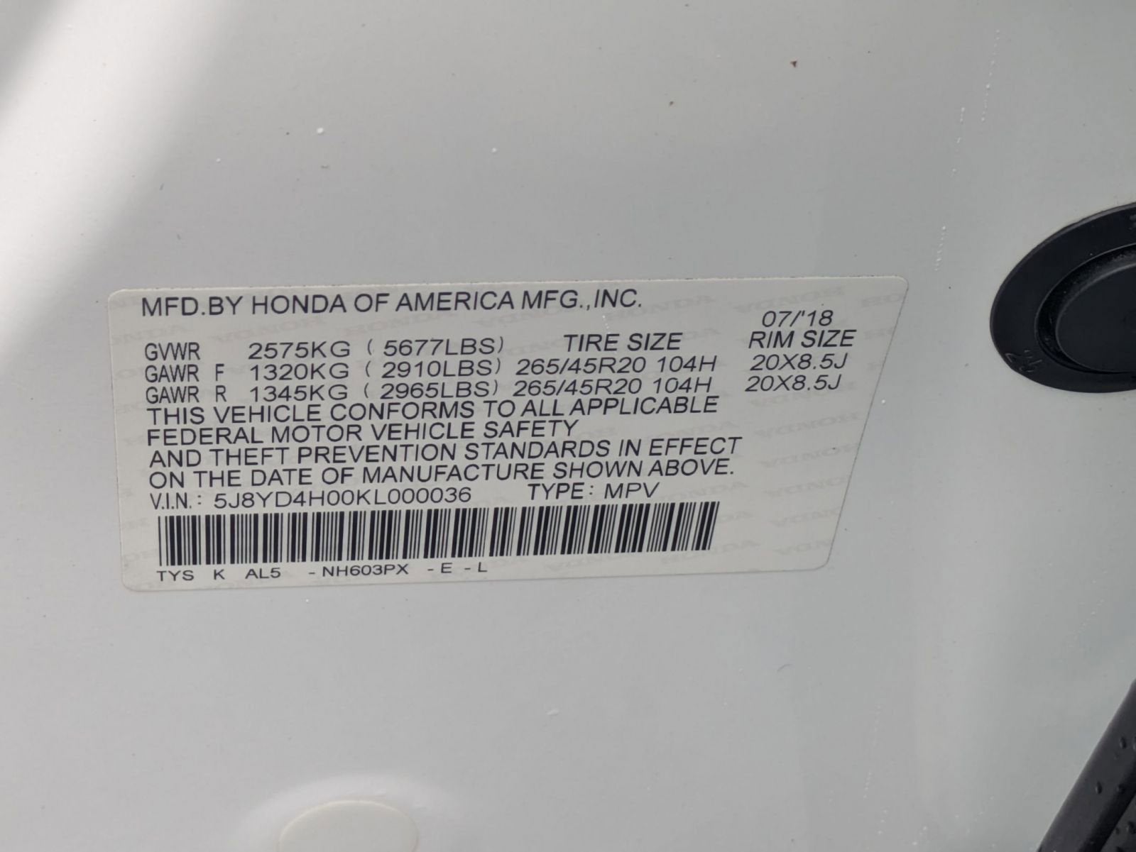 2019 Acura MDX w/Technology/A-Spec Pkg