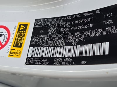 2019 Toyota Highlander Limited