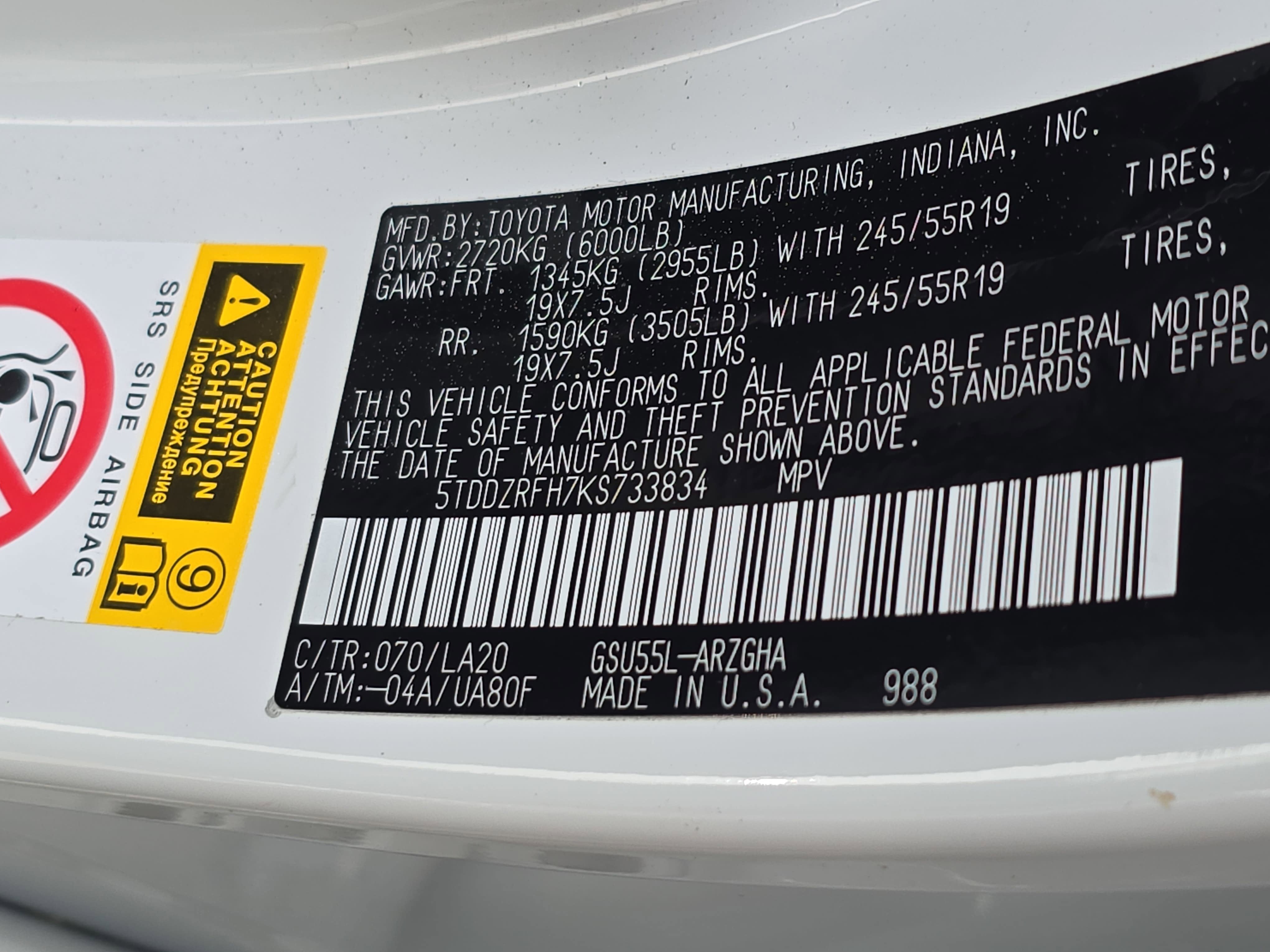 2019 Toyota Highlander Limited