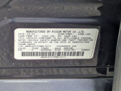 2007 INFINITI G35 Sedan G35x