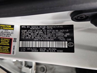 2025 Lexus ES ES 350 Ultra Luxury