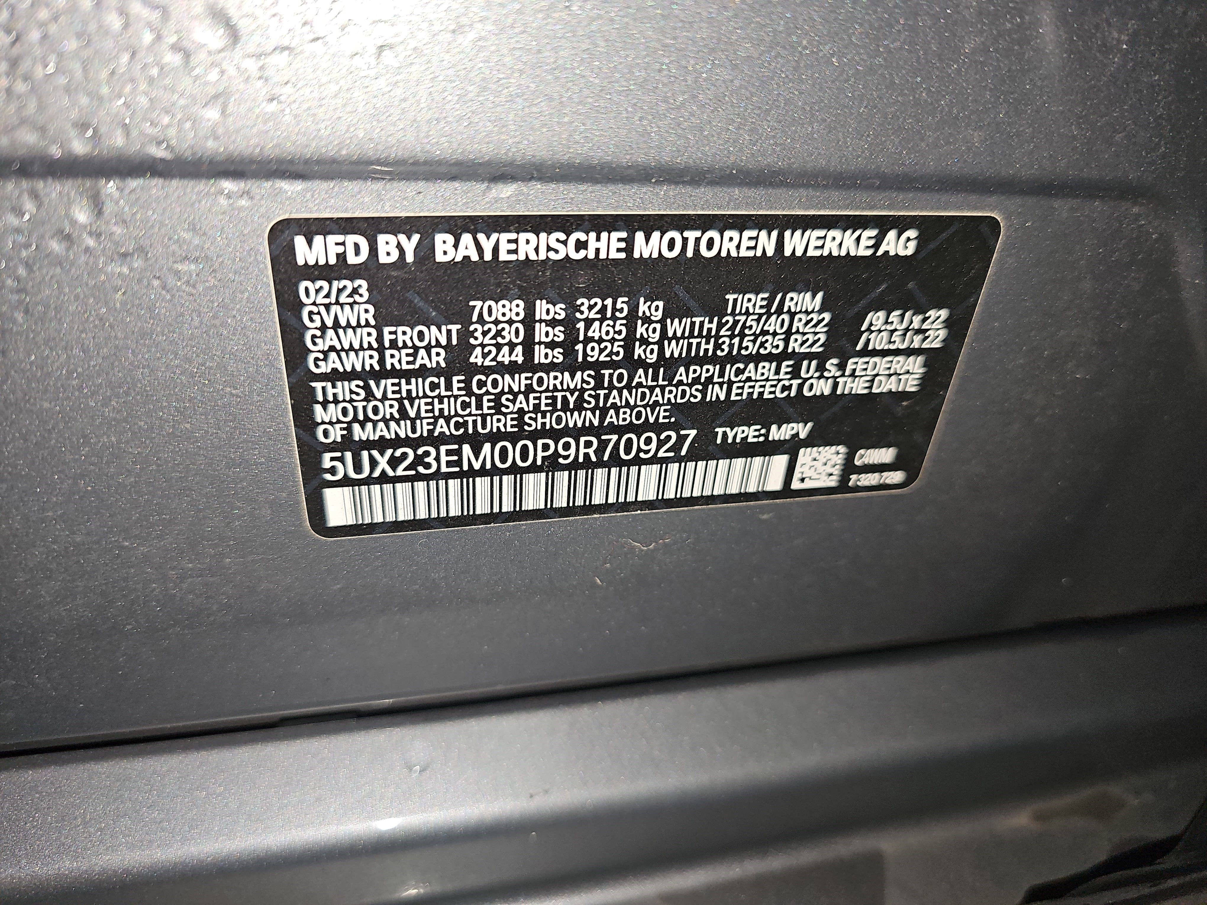 2023 BMW X7 xDrive40i