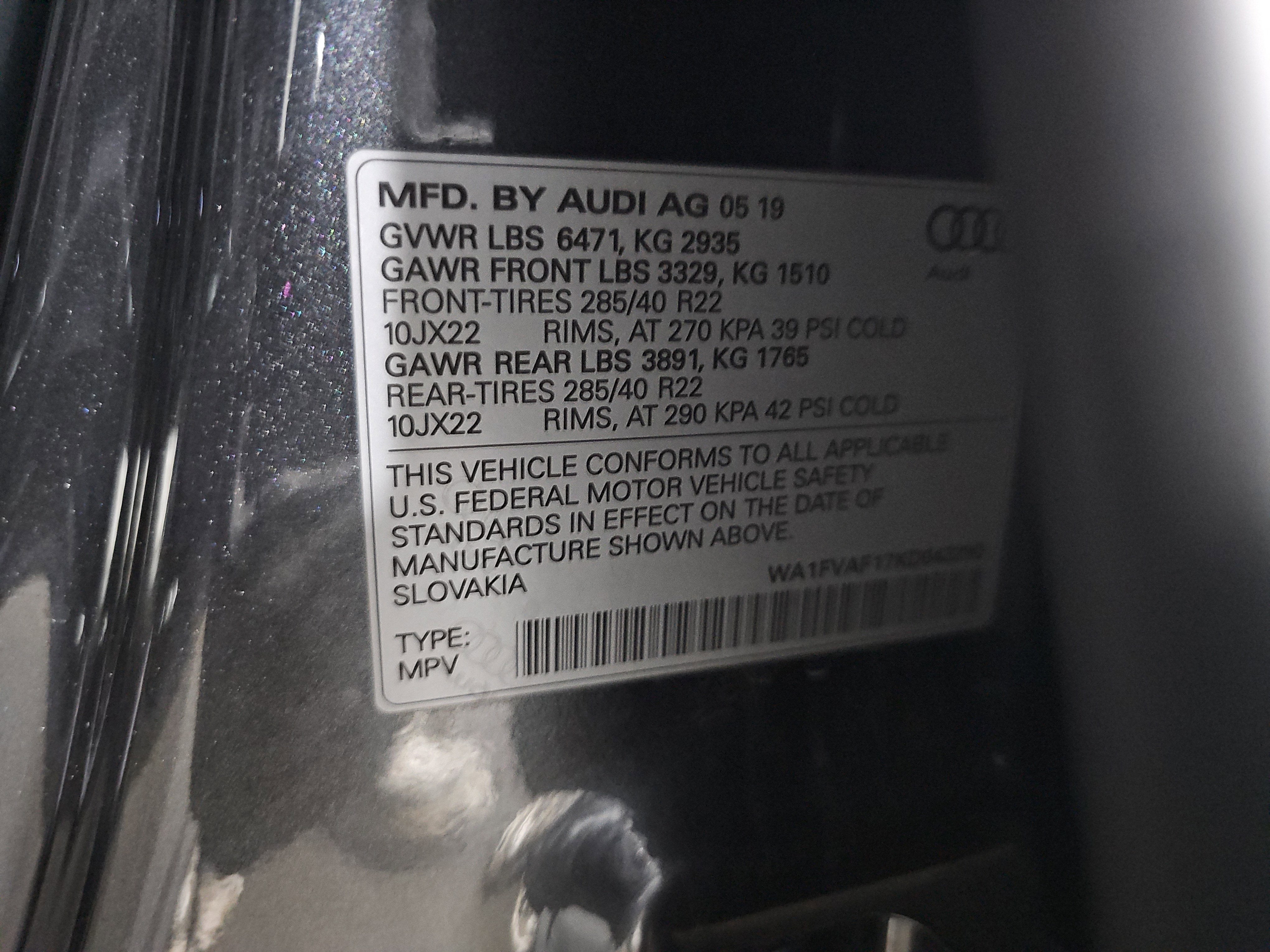 2019 Audi Q8 Prestige