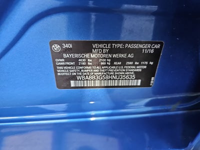 2017 BMW 3 Series 340i