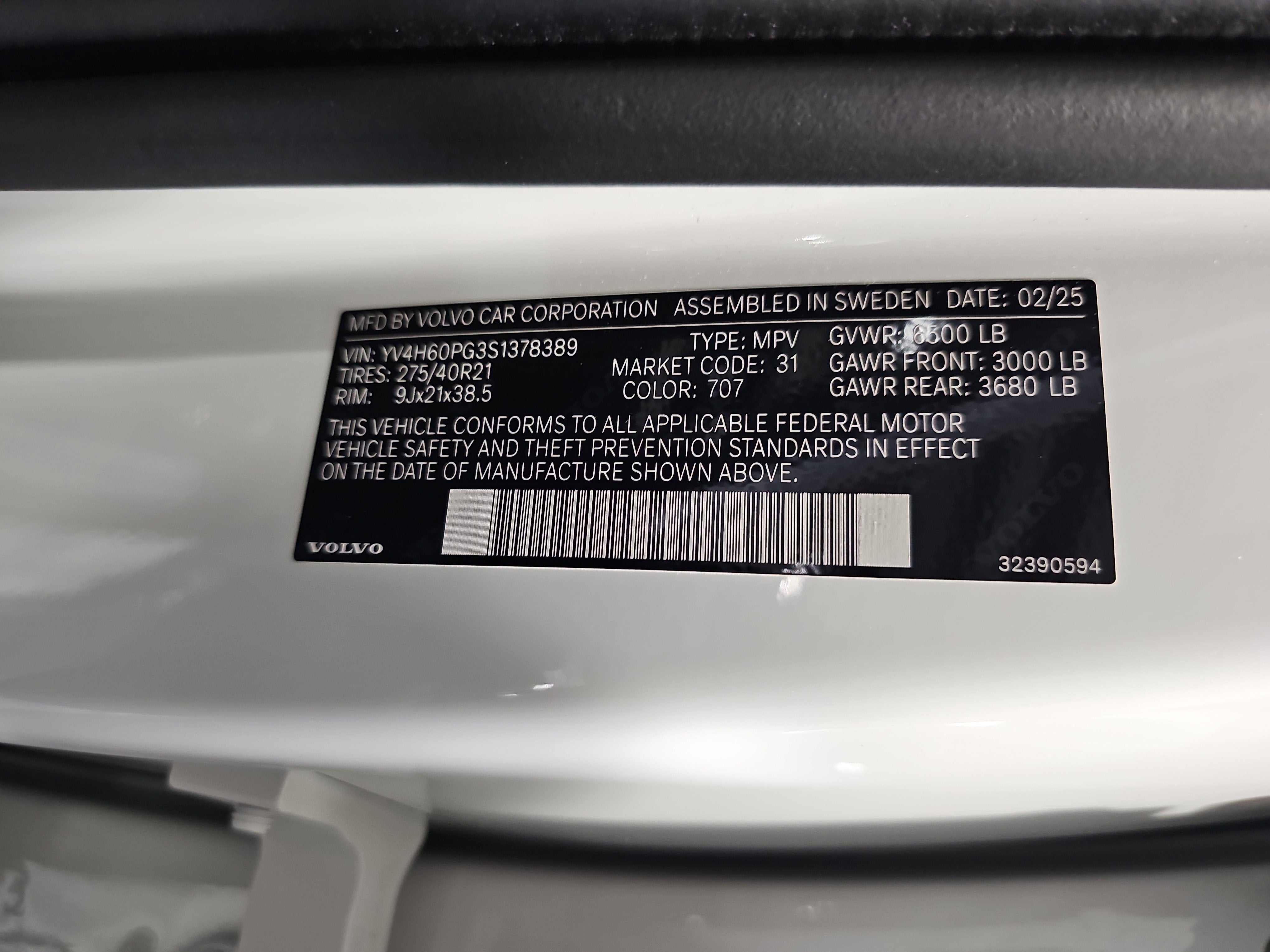 2025 Volvo XC90 Plug-In Hybrid Ultra