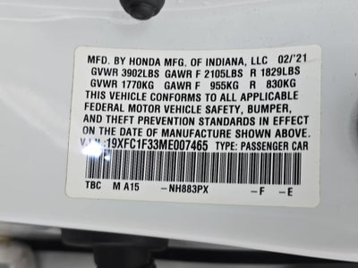 2021 Honda Civic EX