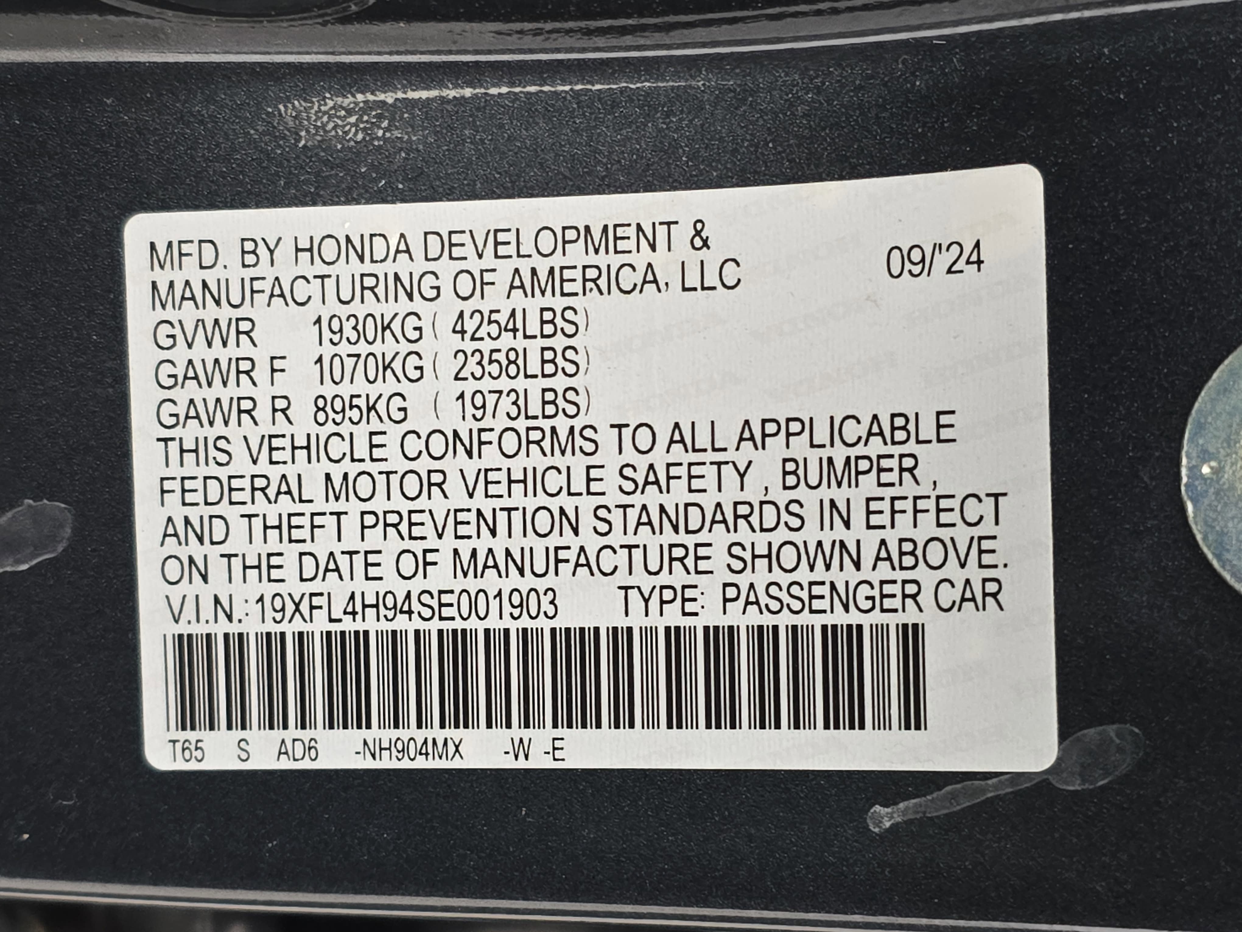 2025 Honda Civic Hybrid Sport Touring