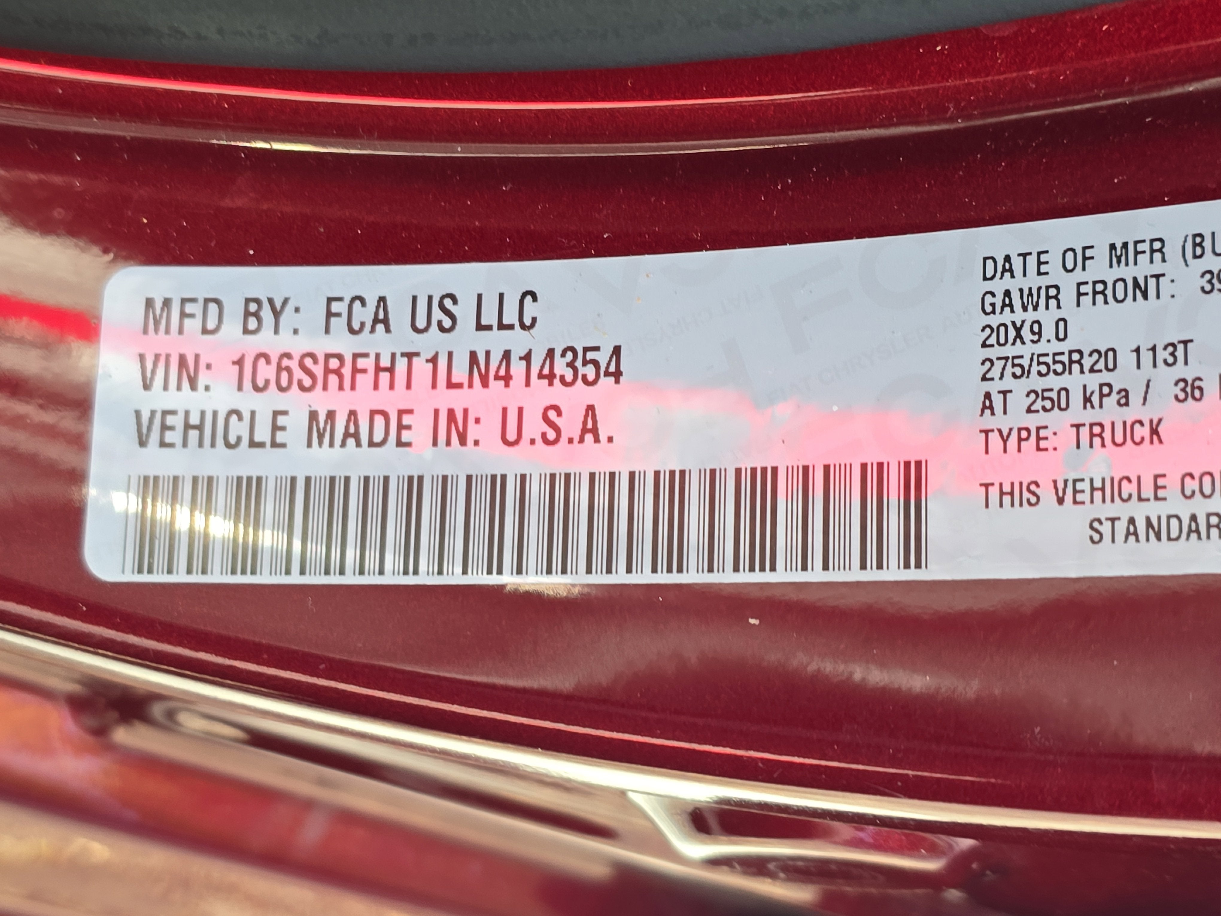 2020 RAM 1500 Limited