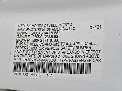 2021 Honda Accord Sport SE