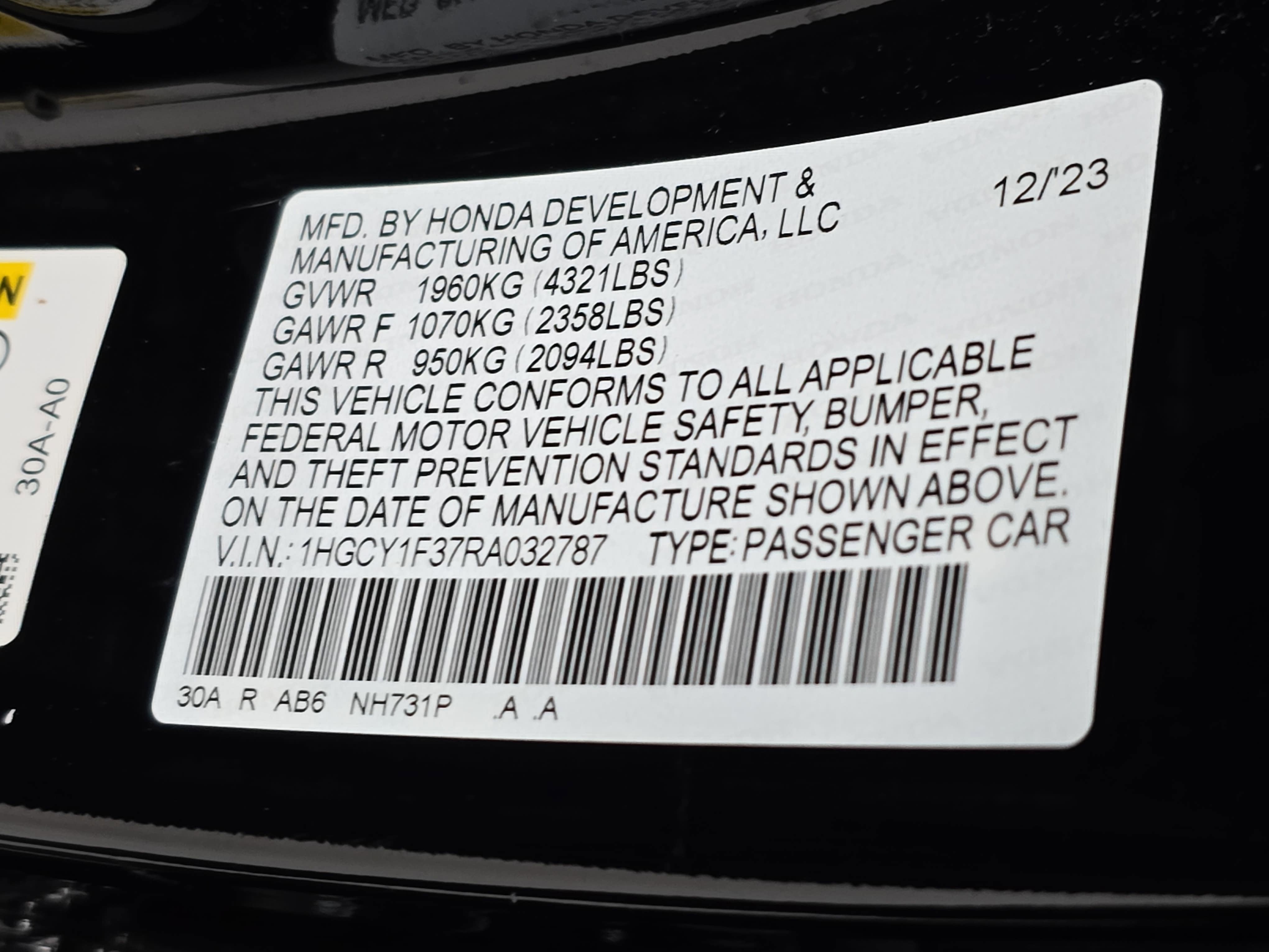 2024 Honda Accord EX