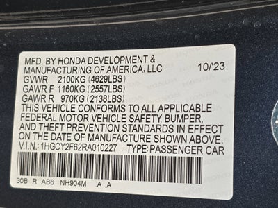 2024 Honda Accord EX-L