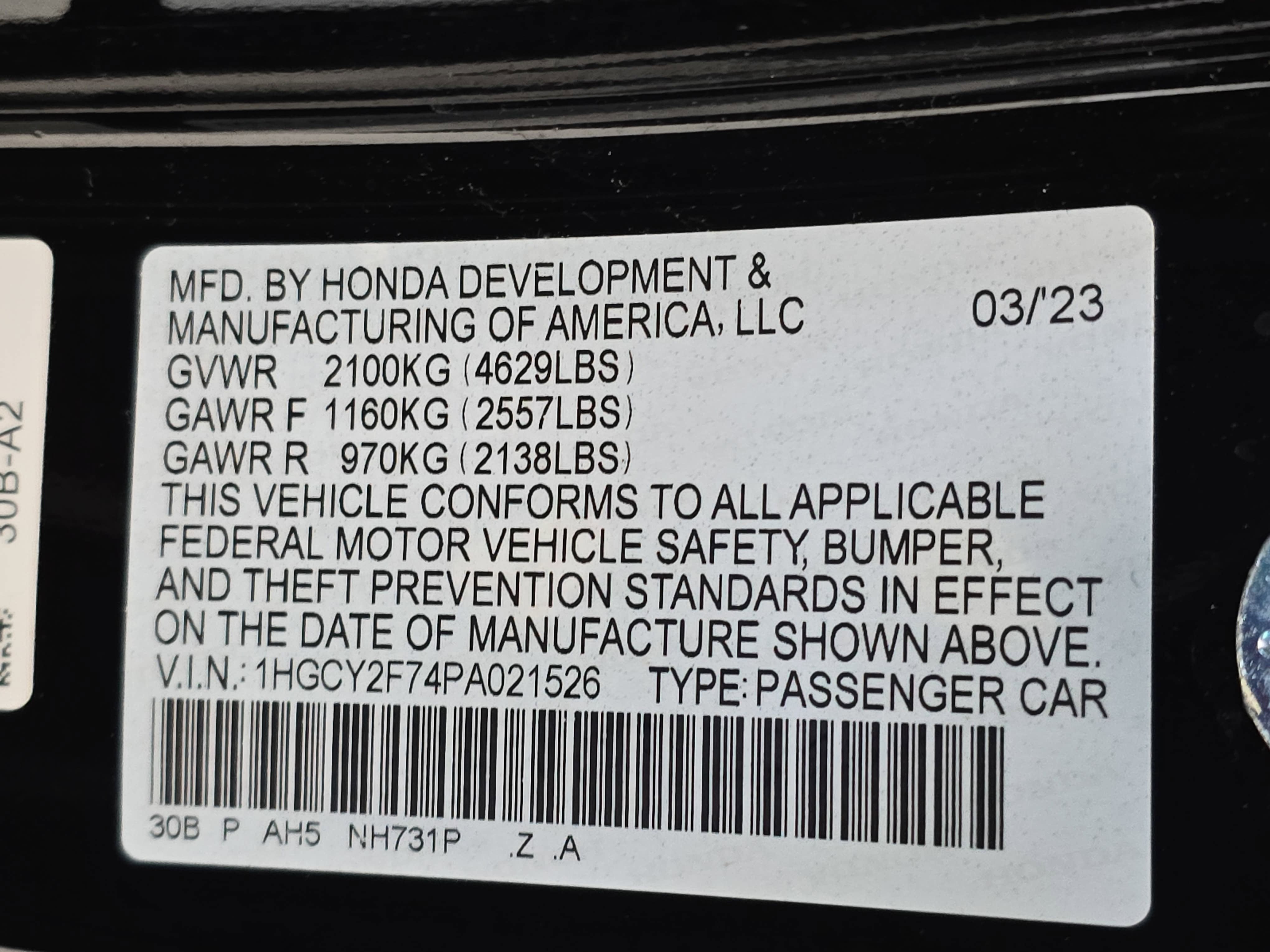 2023 Honda Accord Sport-L