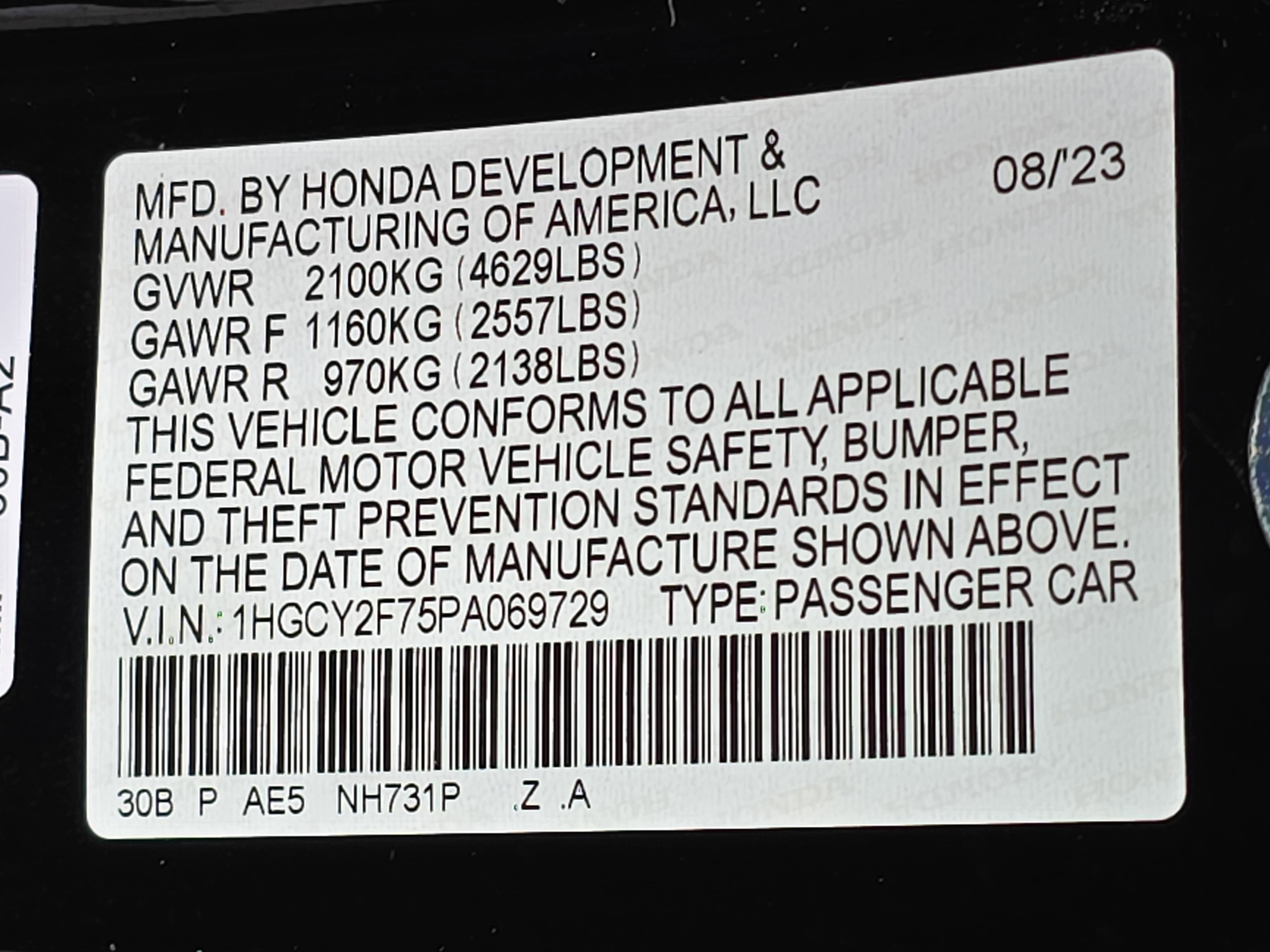 2023 Honda Accord Sport-L