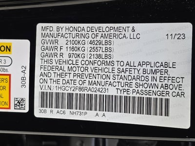 2024 Honda Accord Touring