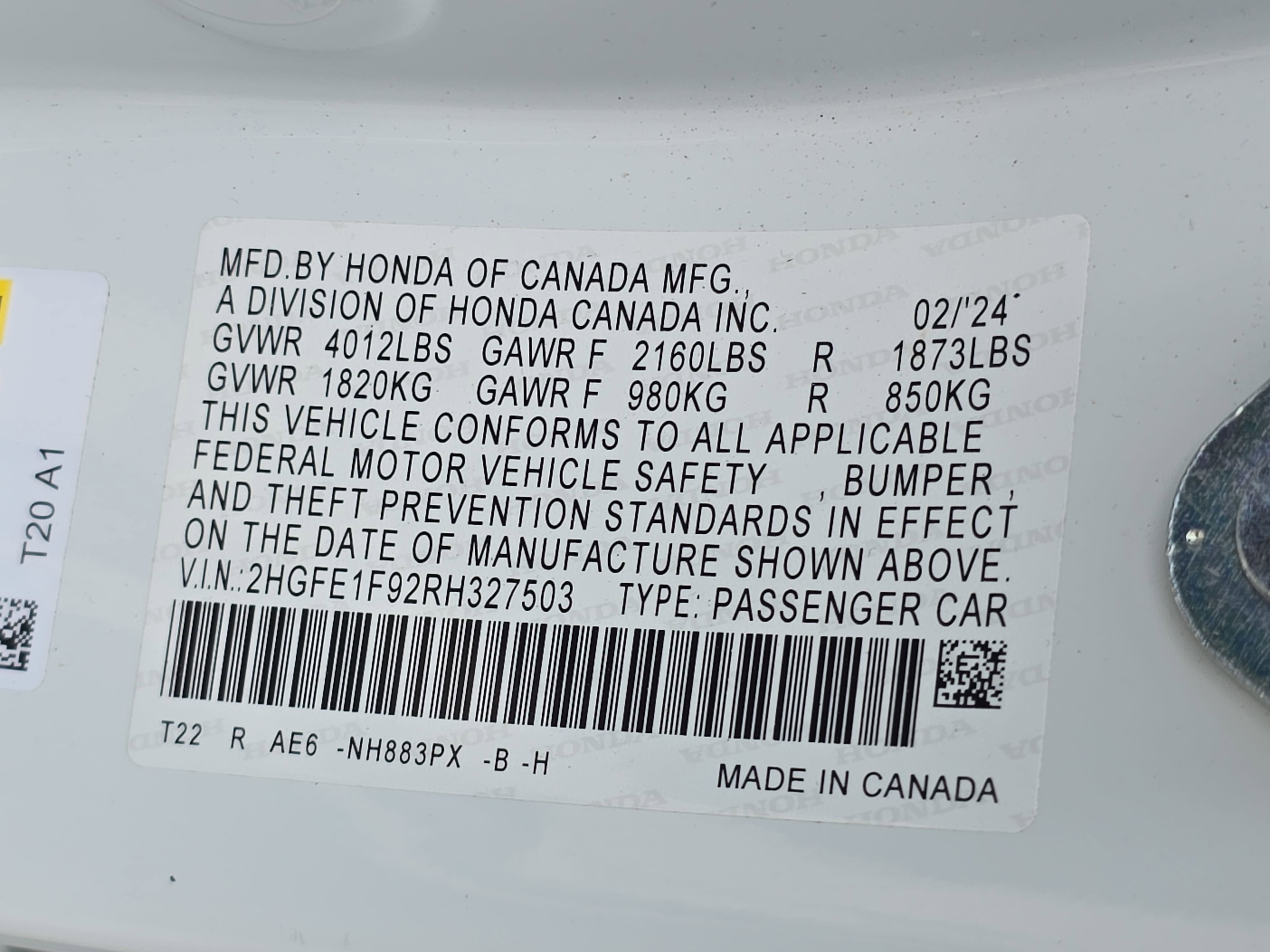 2024 Honda Civic Touring