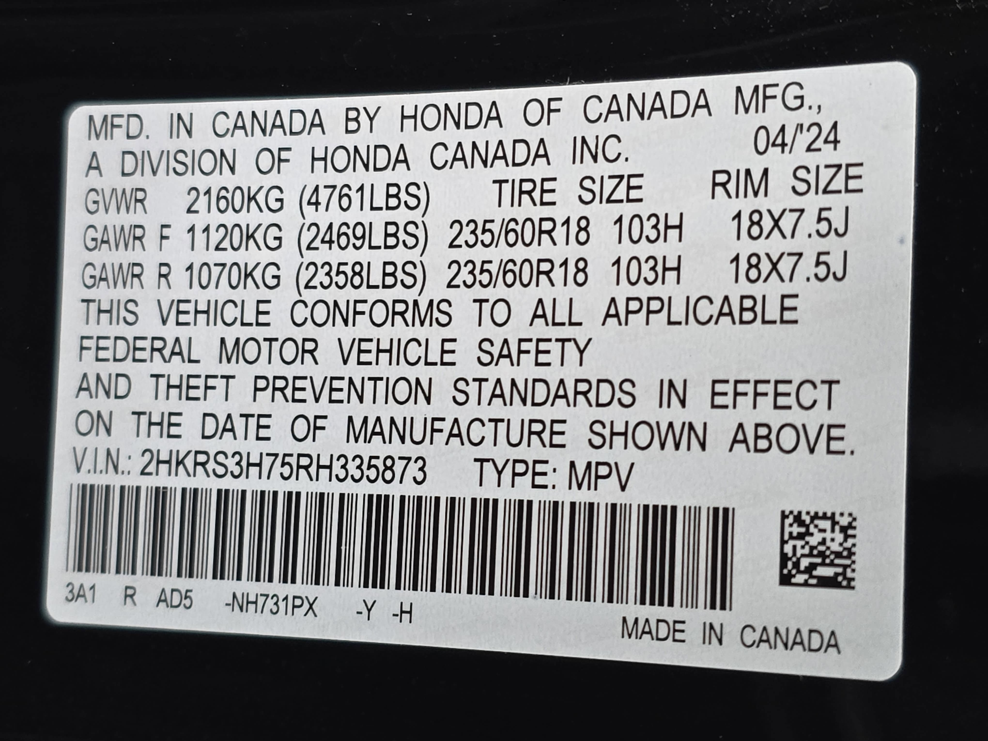 2024 Honda CR-V EX-L