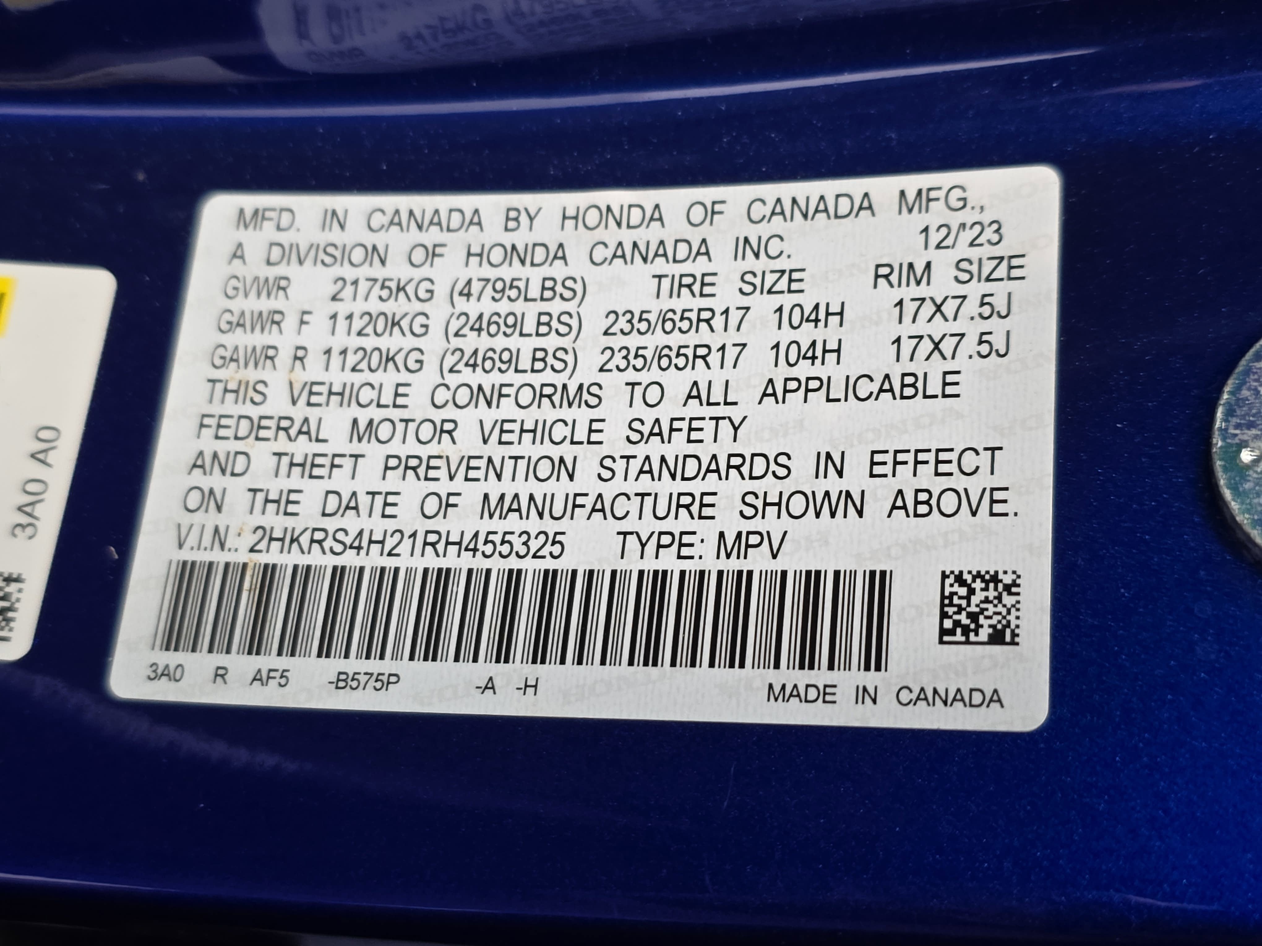 2024 Honda CR-V LX
