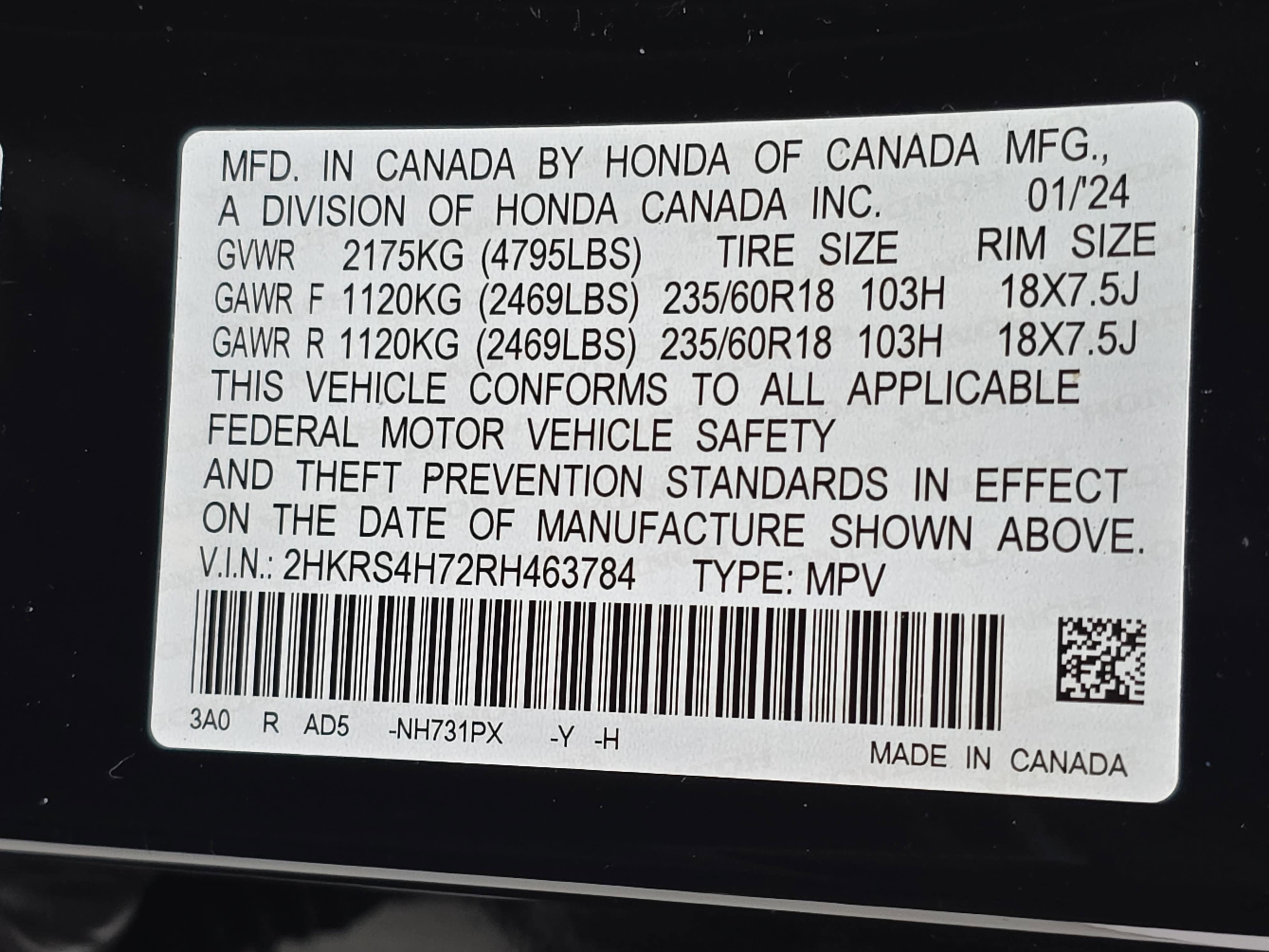 2024 Honda CR-V EX-L