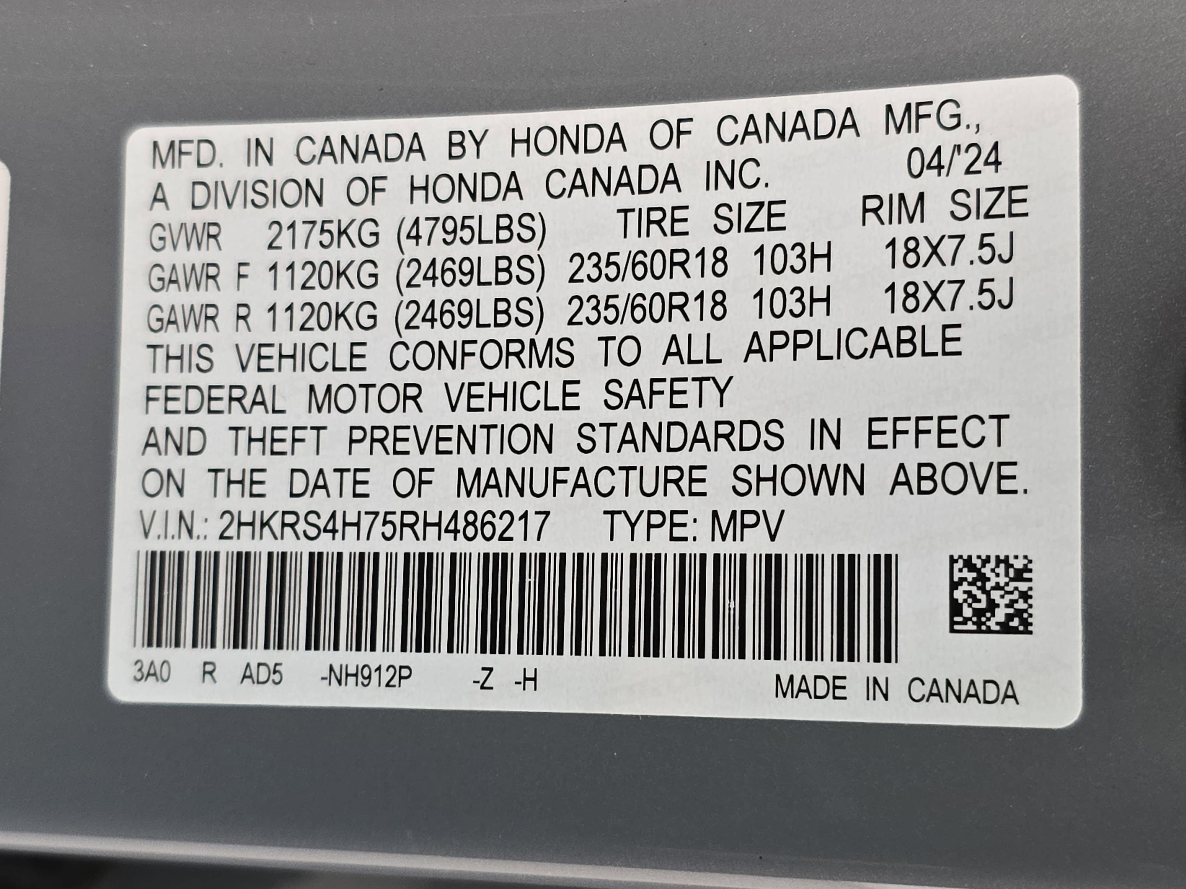 2024 Honda CR-V EX-L