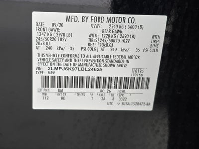 2020 Lincoln Nautilus Reserve