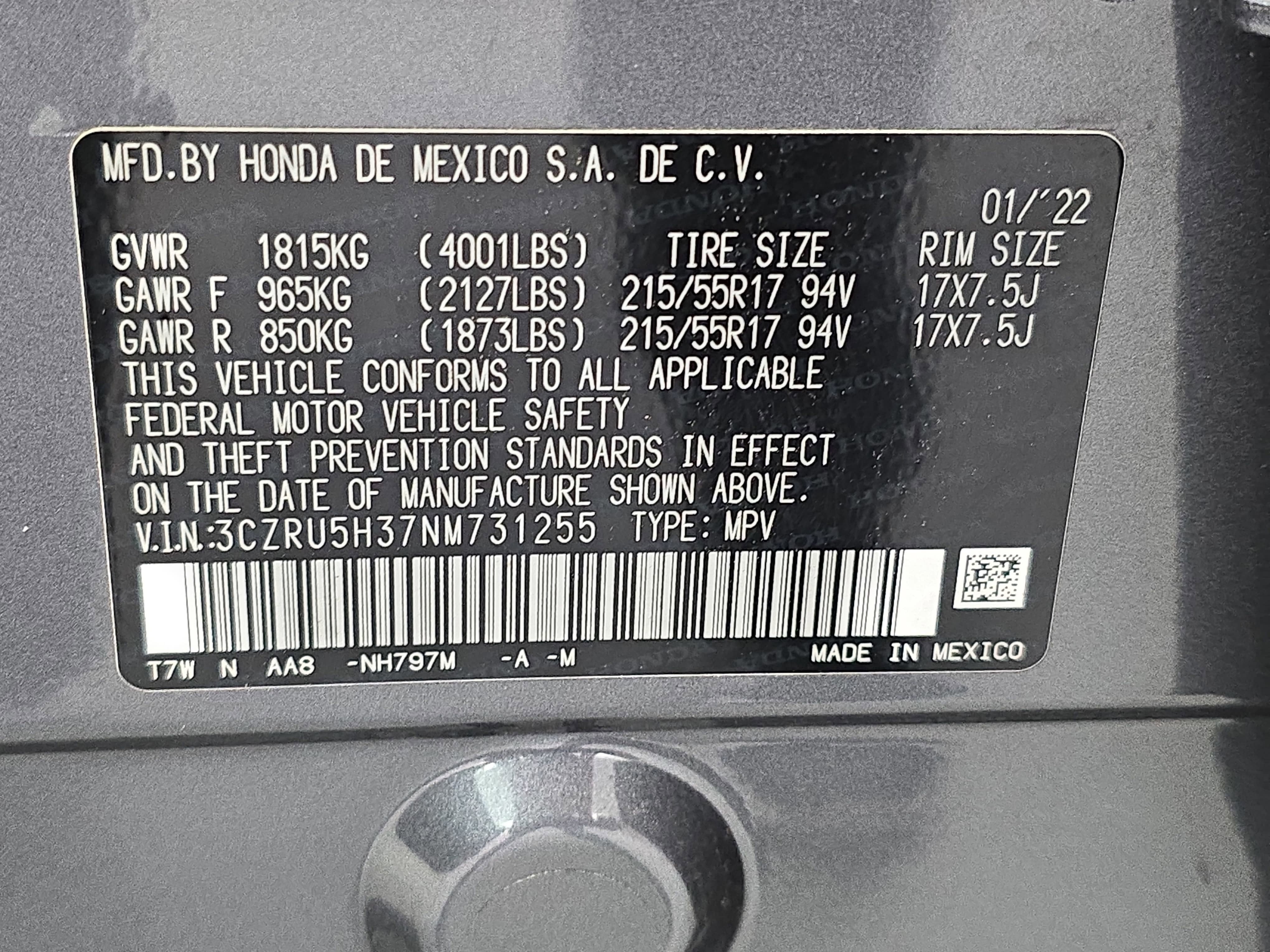 2022 Honda HR-V LX