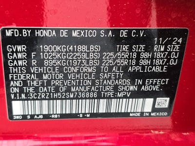 2025 Honda HR-V Sport