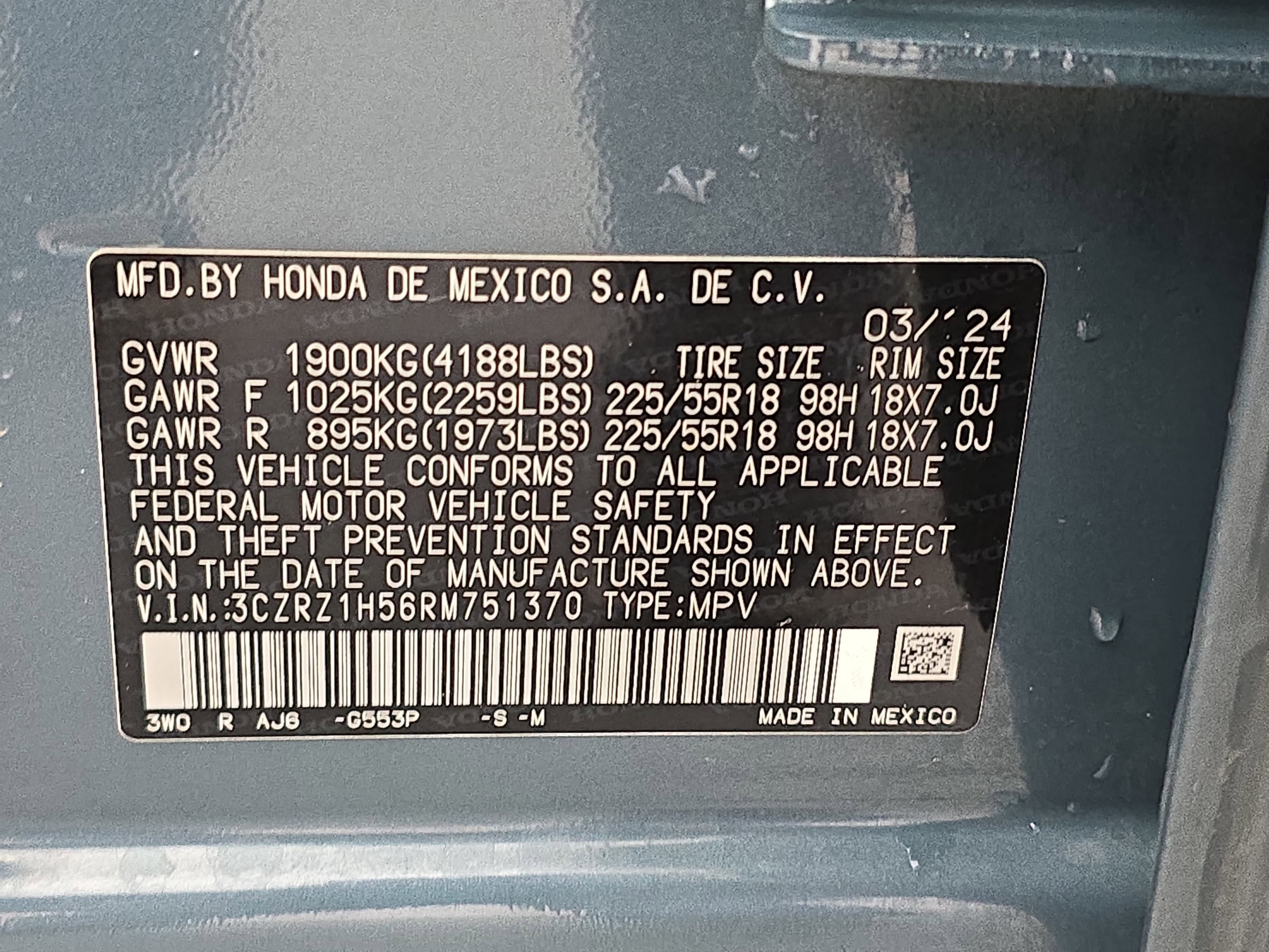 2024 Honda HR-V Sport