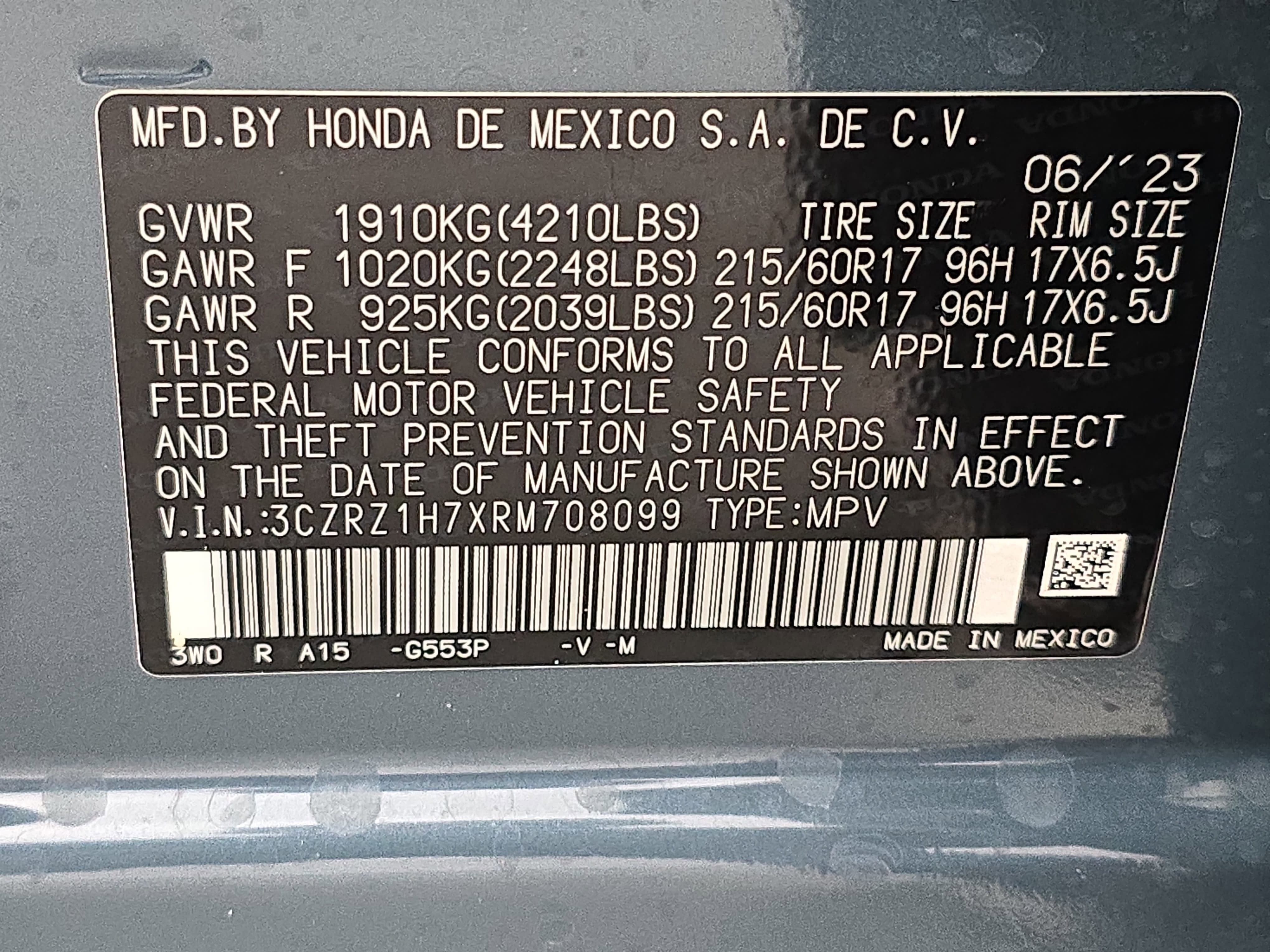 2024 Honda HR-V EX-L