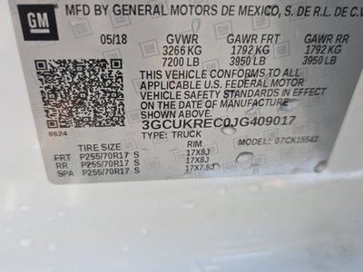 2018 Chevrolet Silverado 1500 LT