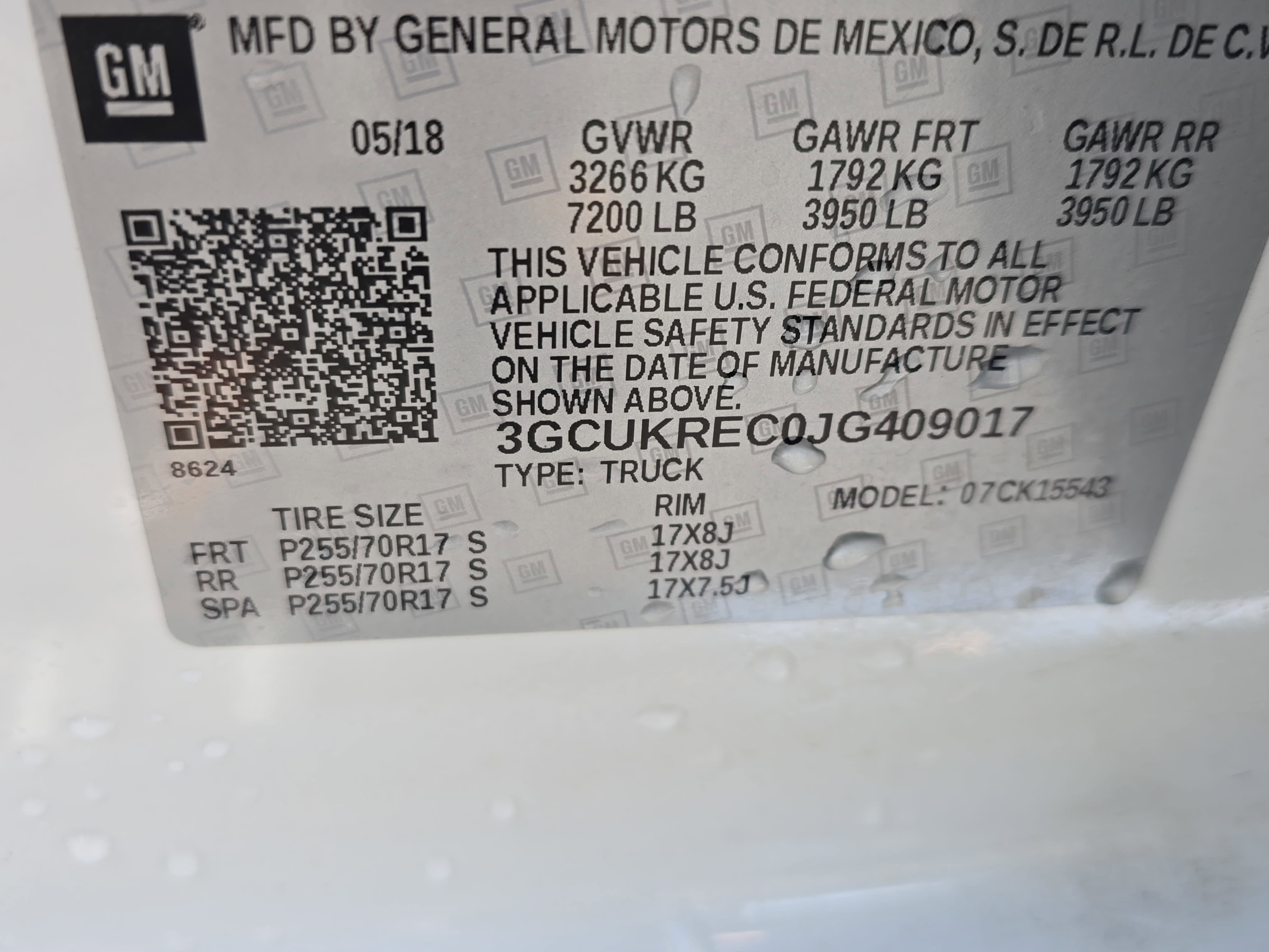 2018 Chevrolet Silverado 1500 LT