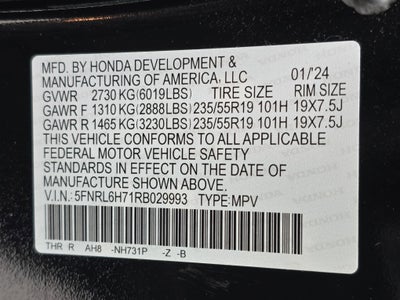 2024 Honda Odyssey Sport