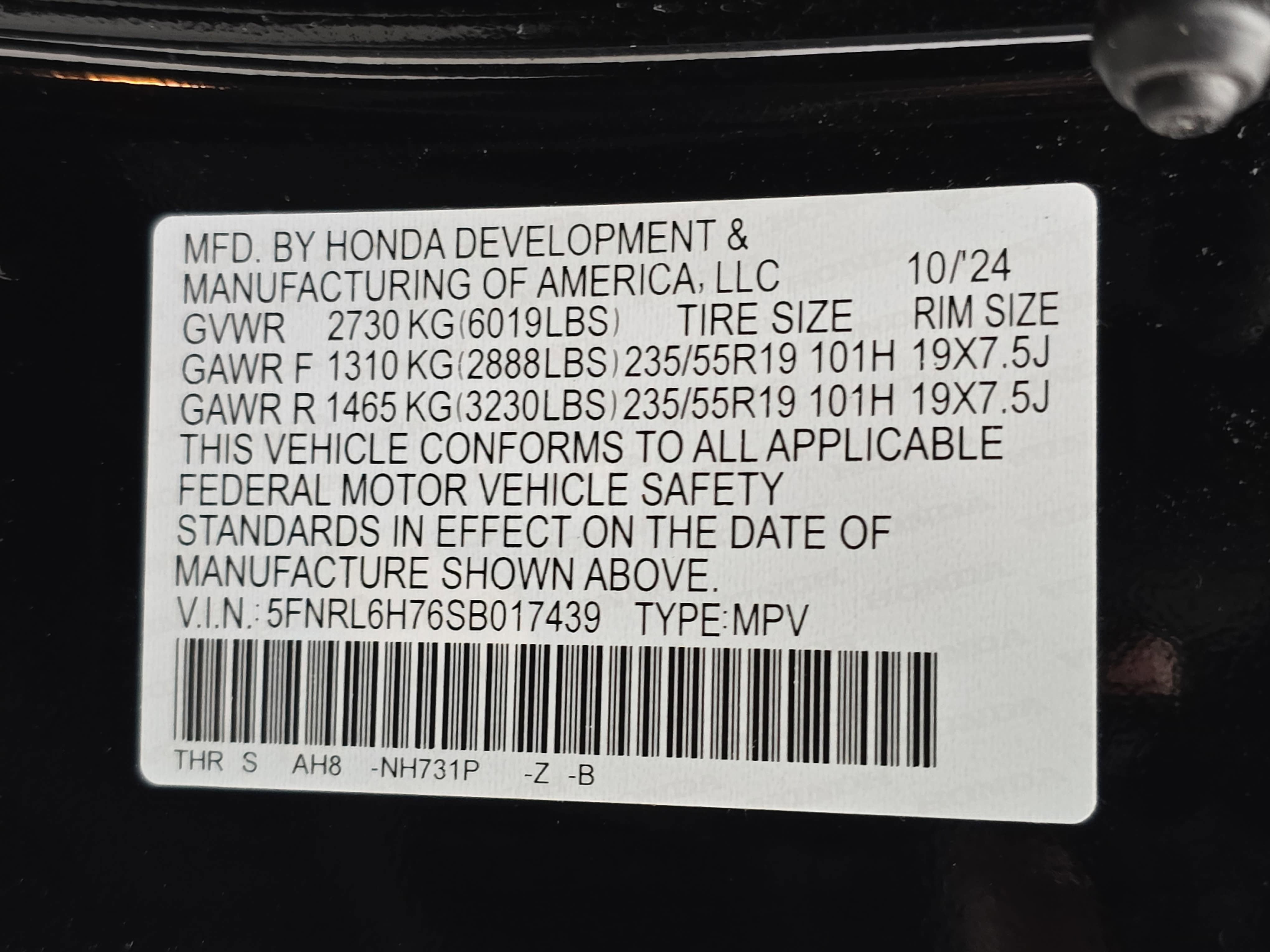 2025 Honda Odyssey Sport-L