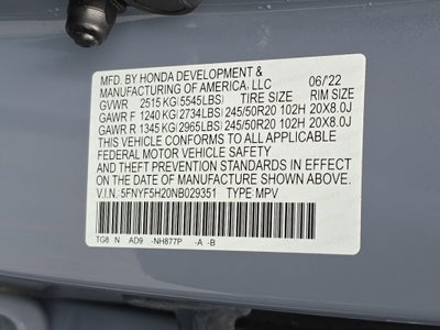 2022 Honda Pilot Special Edition