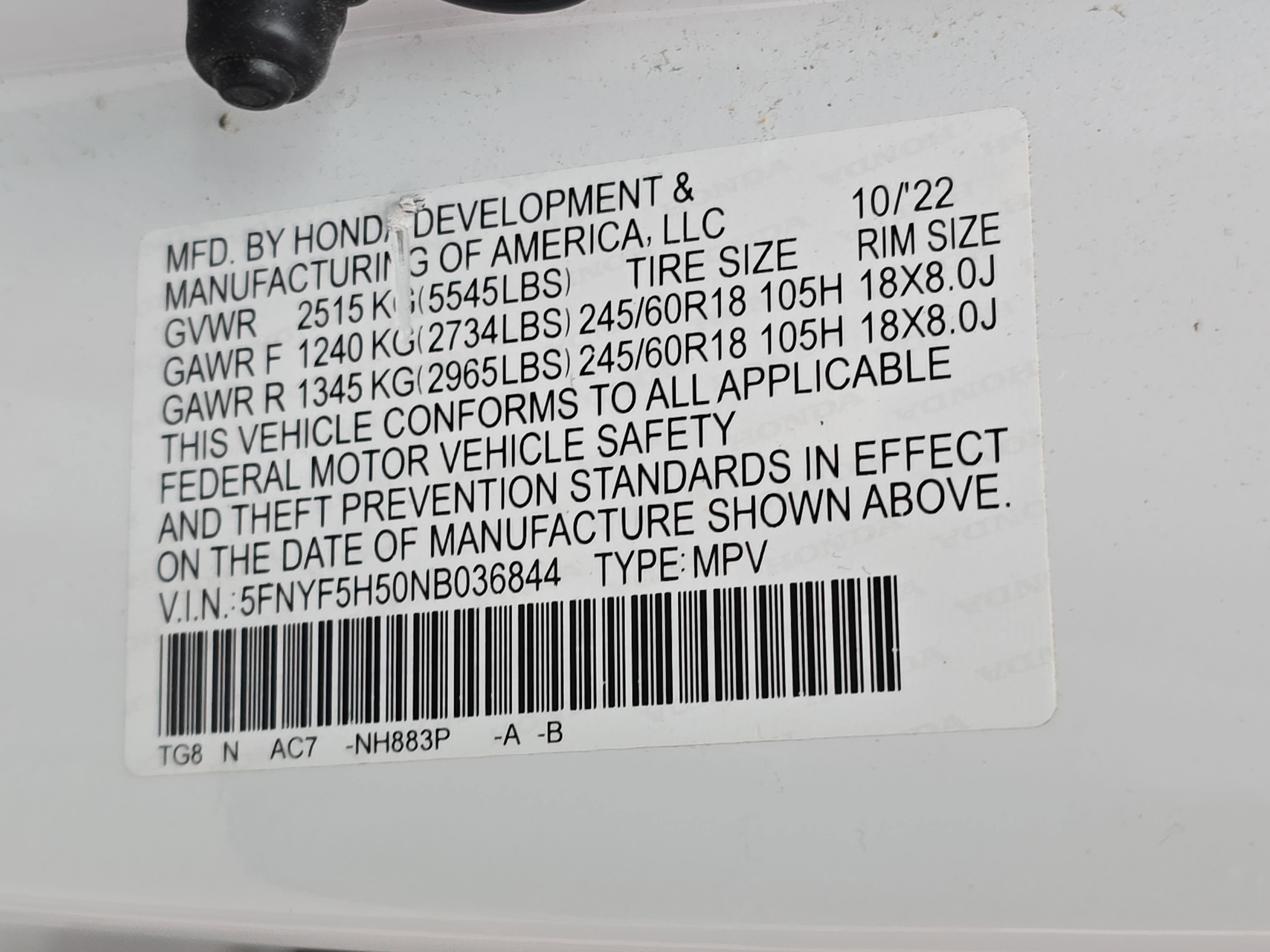 2022 Honda Pilot EX-L