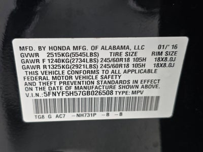 2016 Honda Pilot EX-L