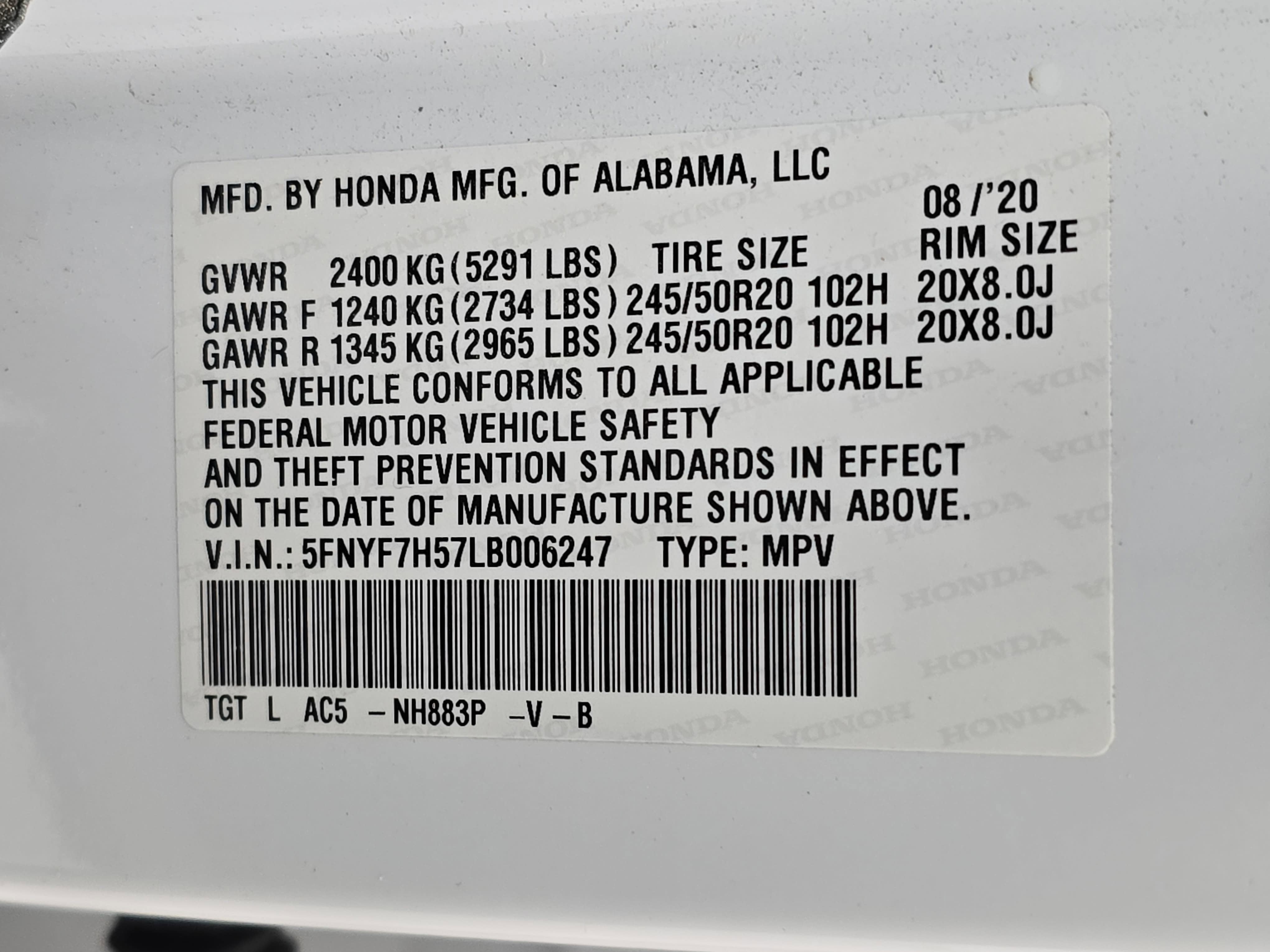 2020 Honda Passport EX-L