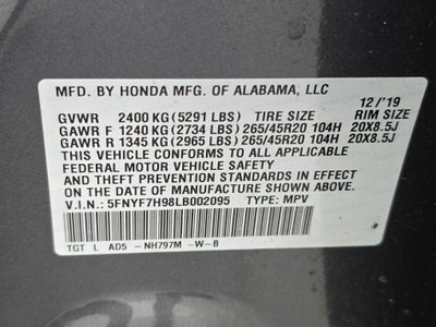 2020 Honda Passport Touring