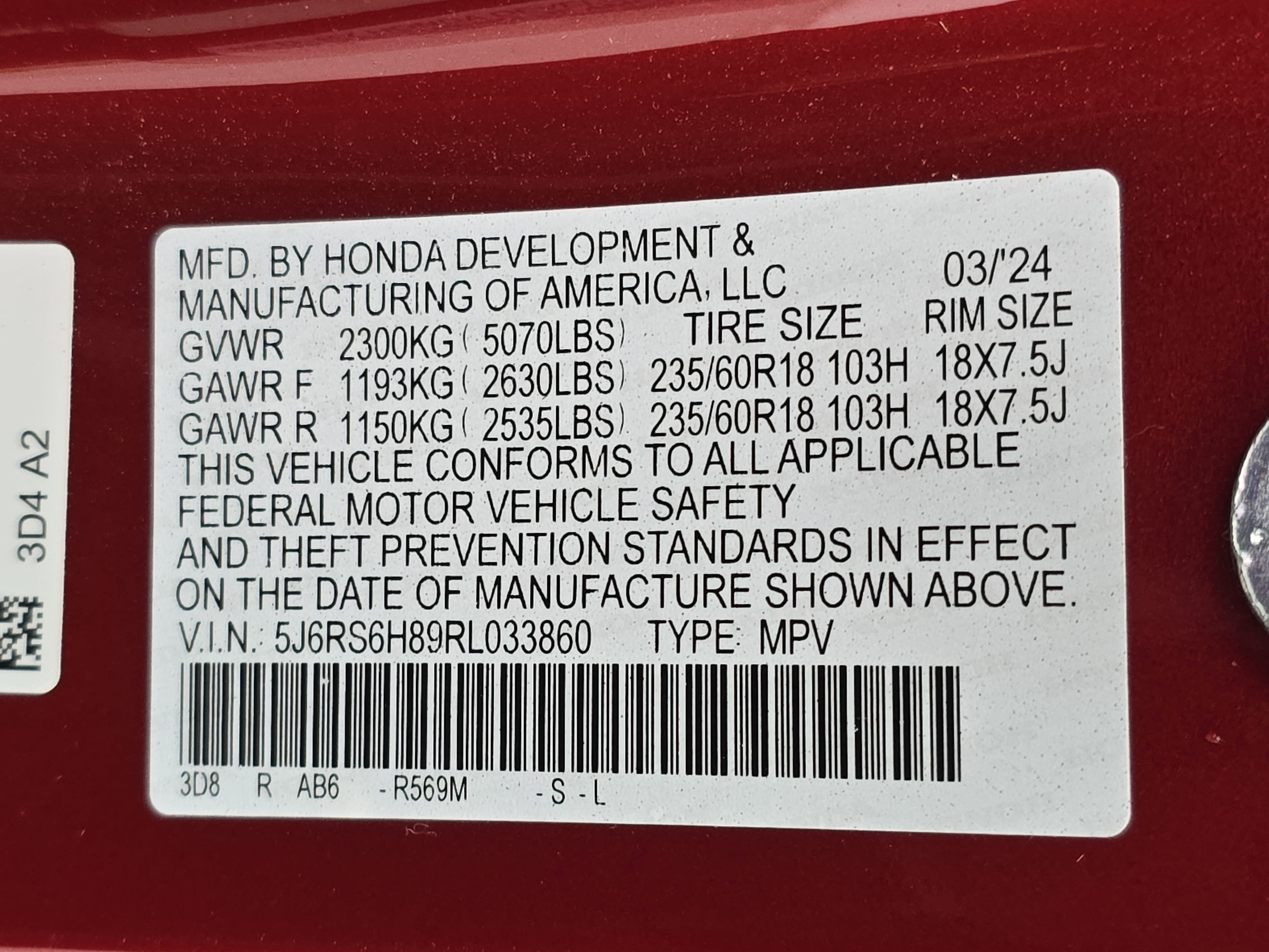 2024 Honda CR-V Hybrid Sport-L