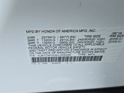 2019 Acura MDX with Technology Pkg