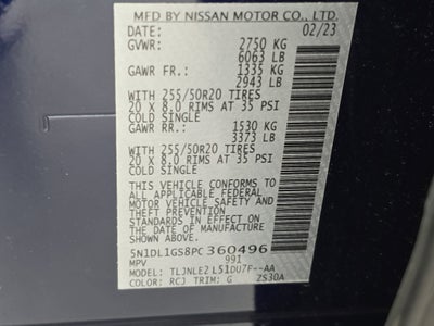 2023 INFINITI QX60 SENSORY