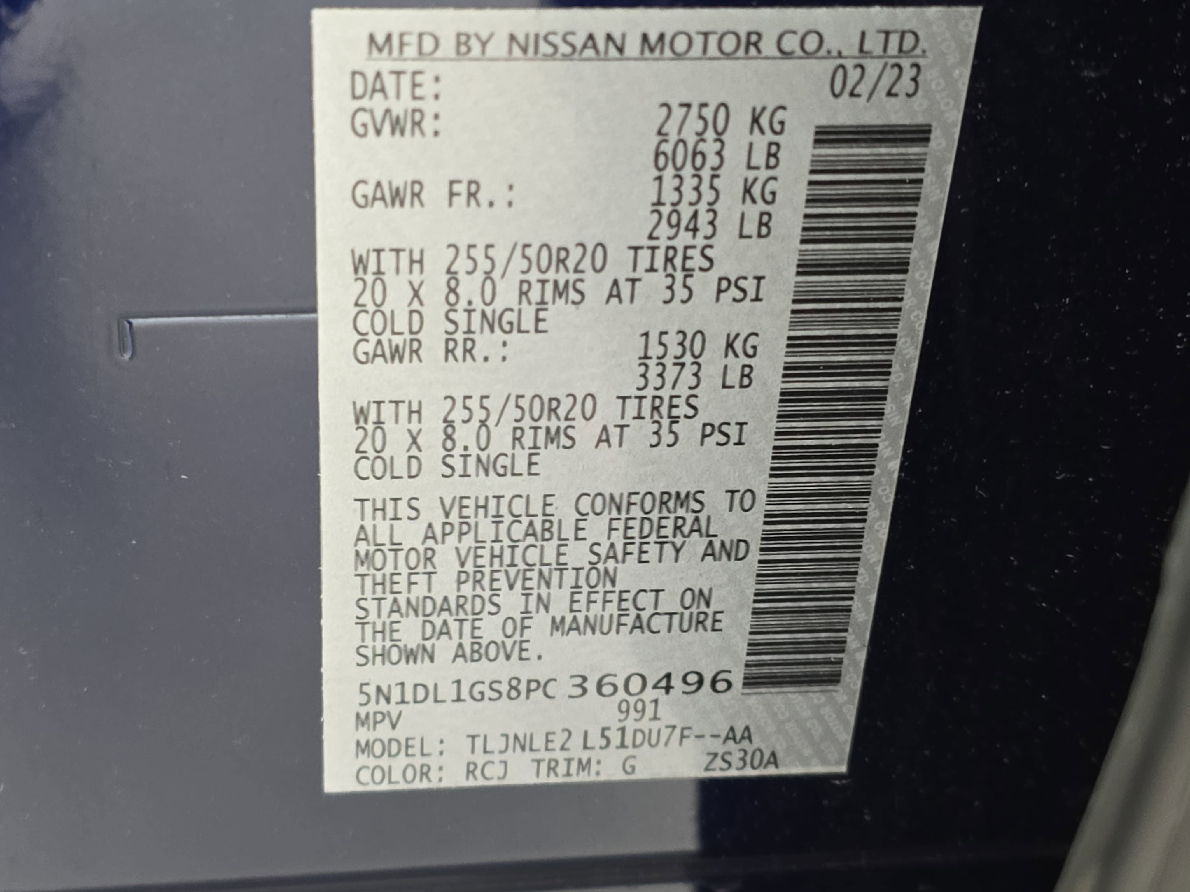 2023 INFINITI QX60 SENSORY