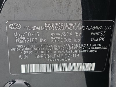 2017 Hyundai Elantra Limited