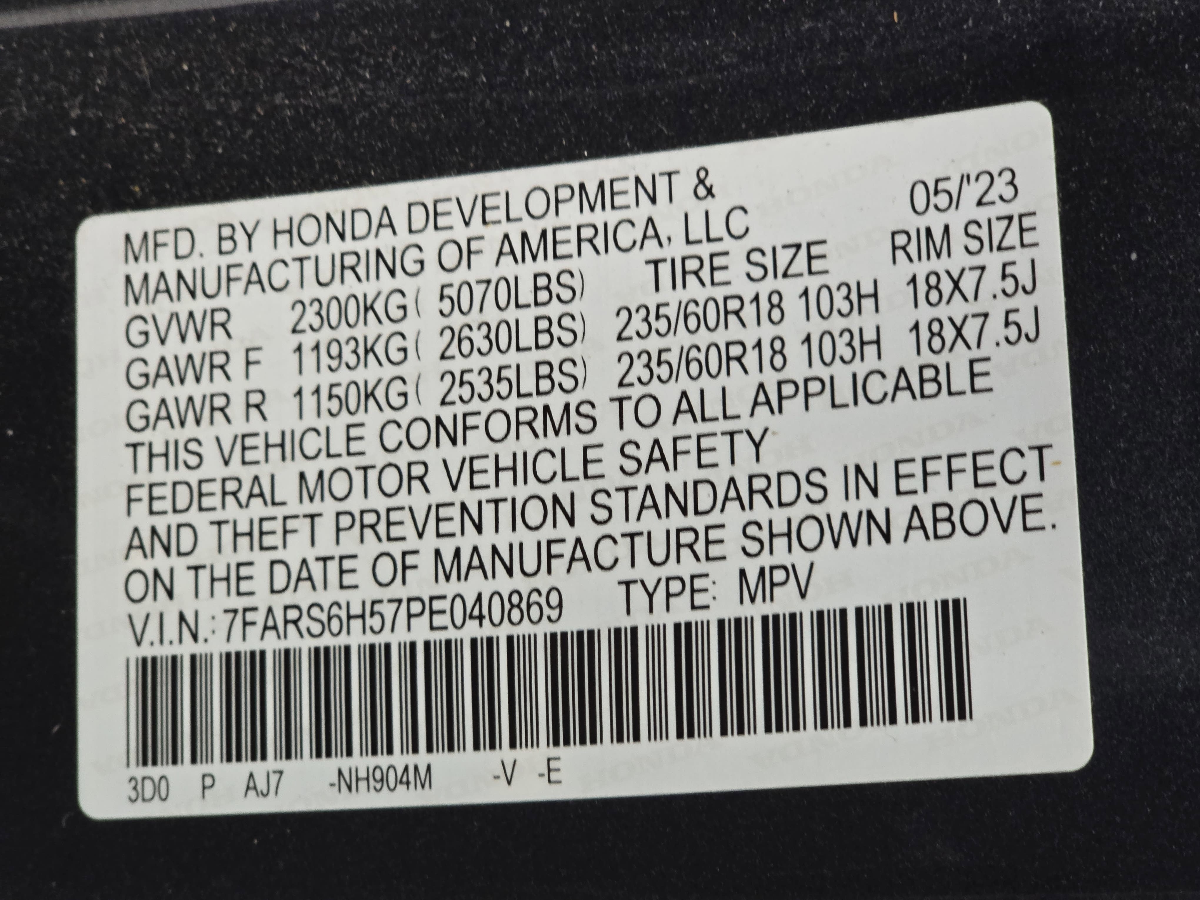 2023 Honda CR-V Hybrid Sport