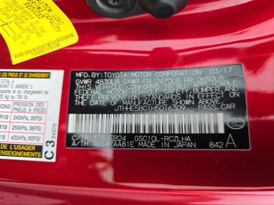 2017 Lexus RC 350 350