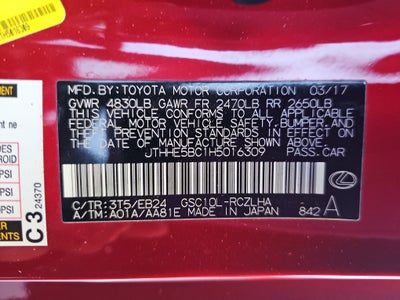 2017 Lexus RC 350 350