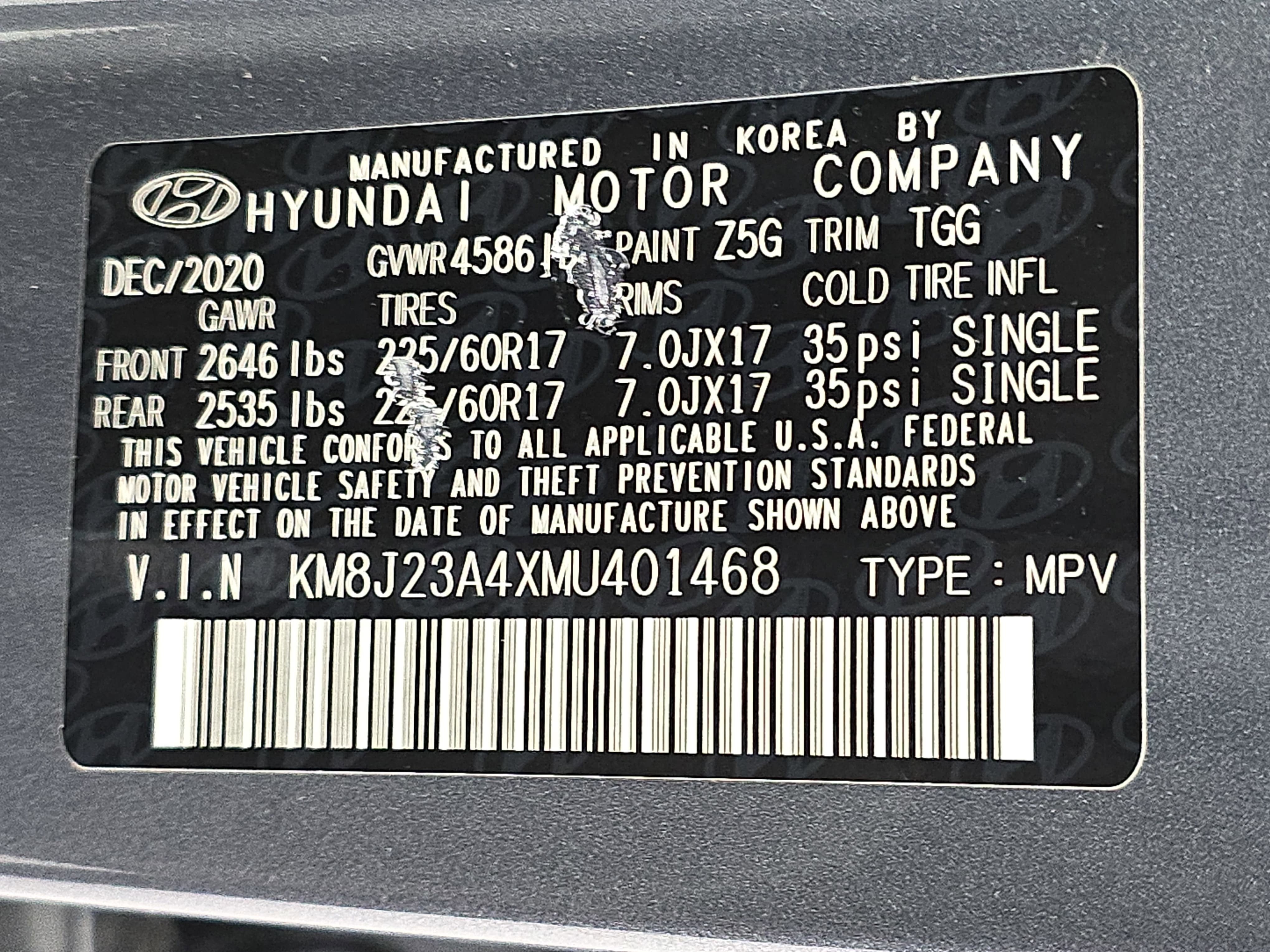 2021 Hyundai Tucson SE