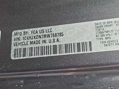 2021 Jeep Wrangler Unlimited Willys