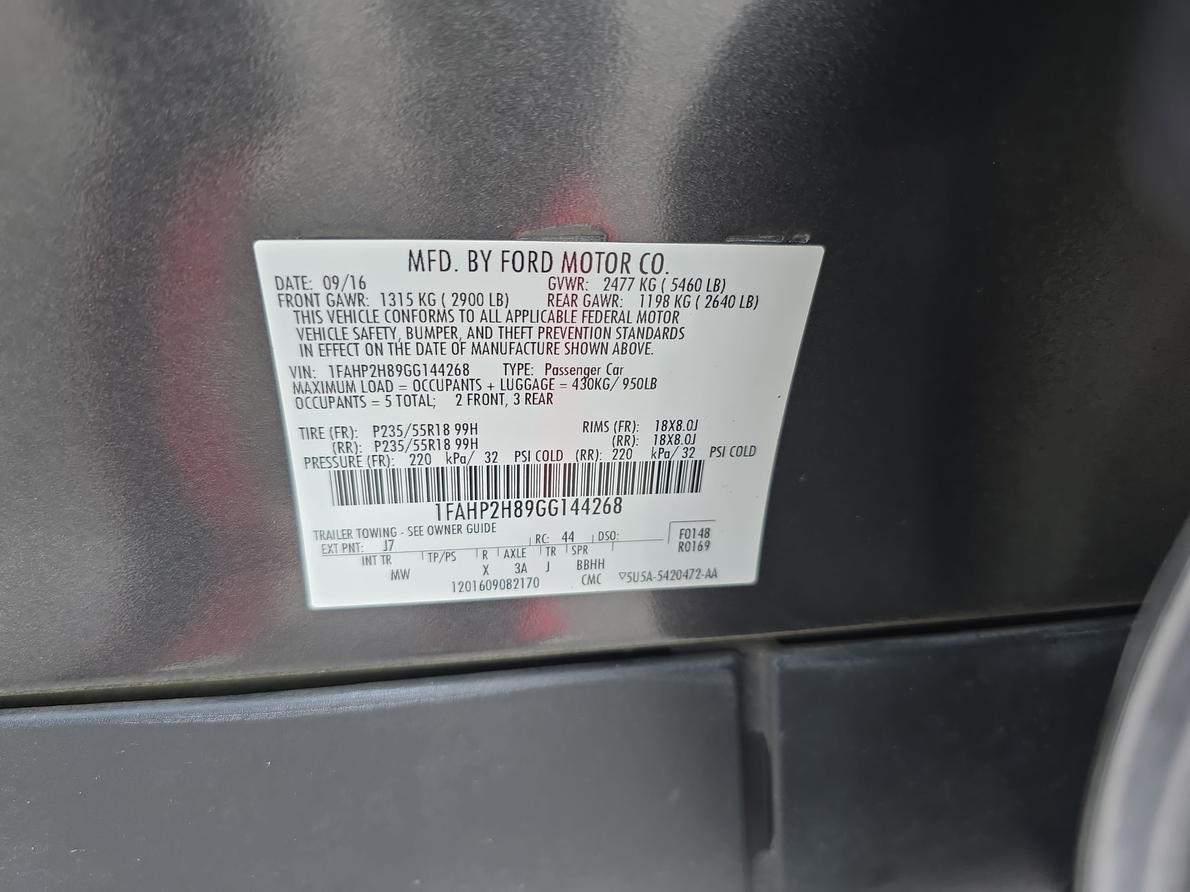 2016 Ford Taurus SEL