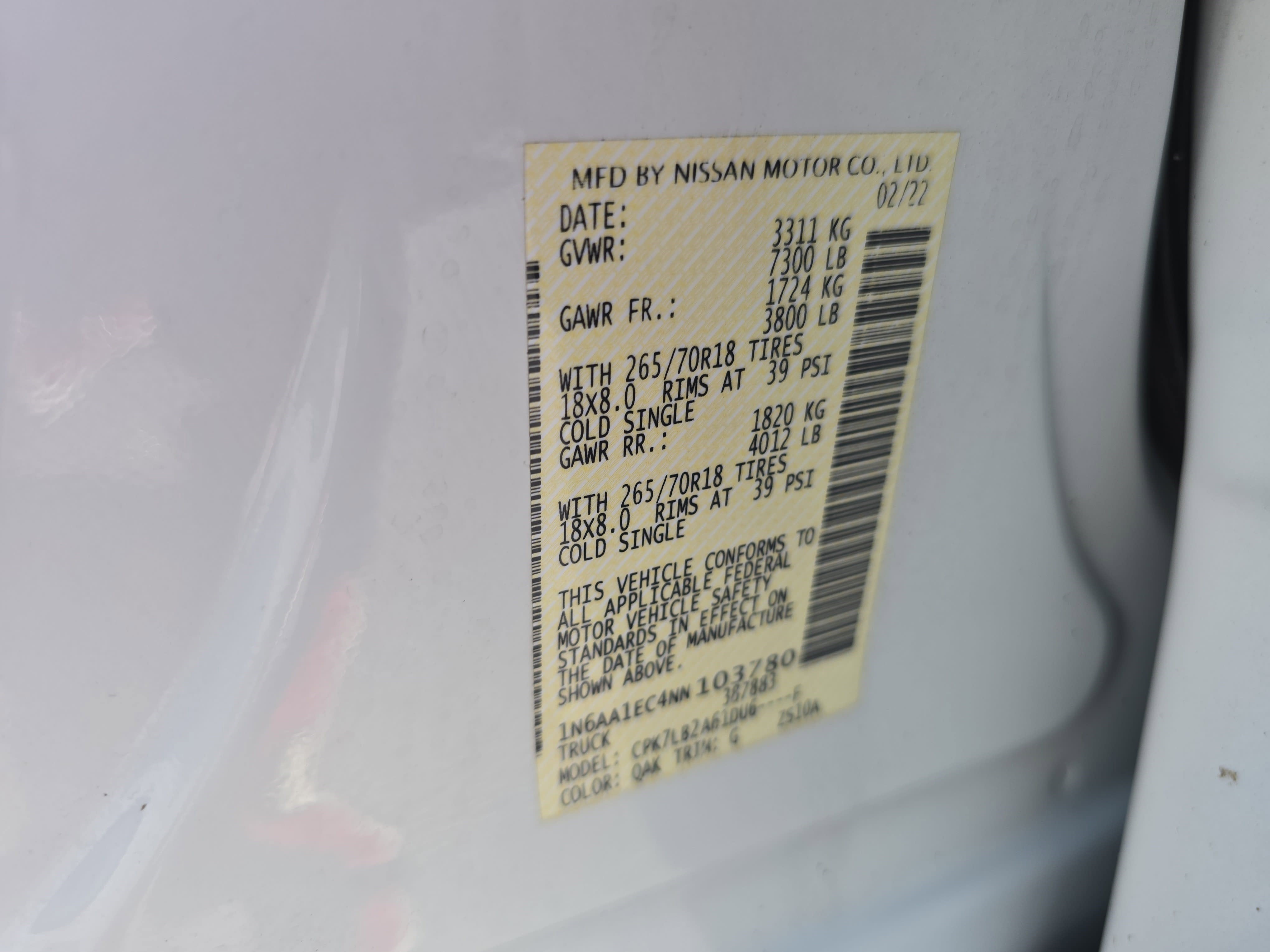 2022 Nissan Titan SV