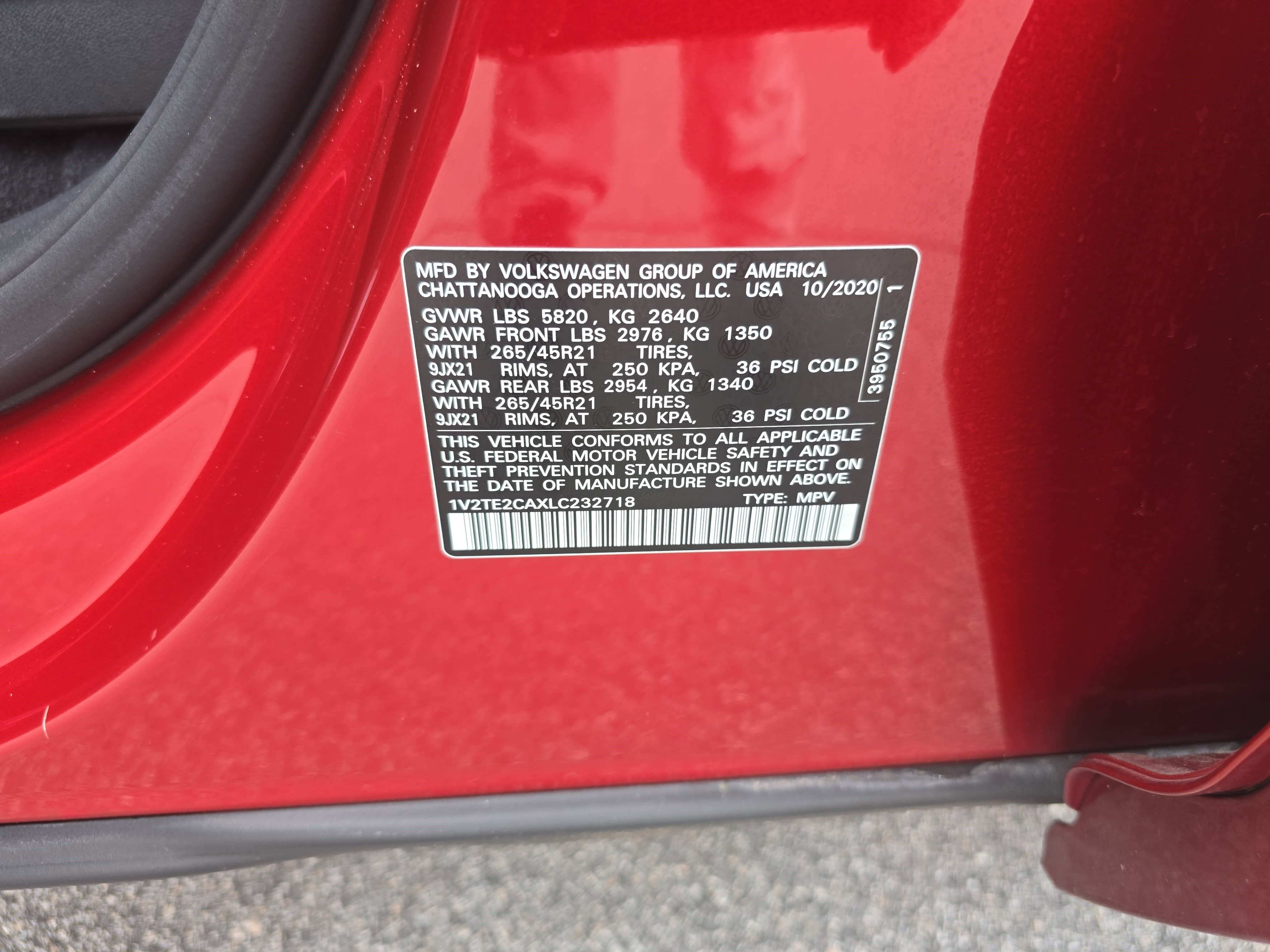 2020 Volkswagen Atlas Cross Sport 3.6L V6 SEL Premium R-Line